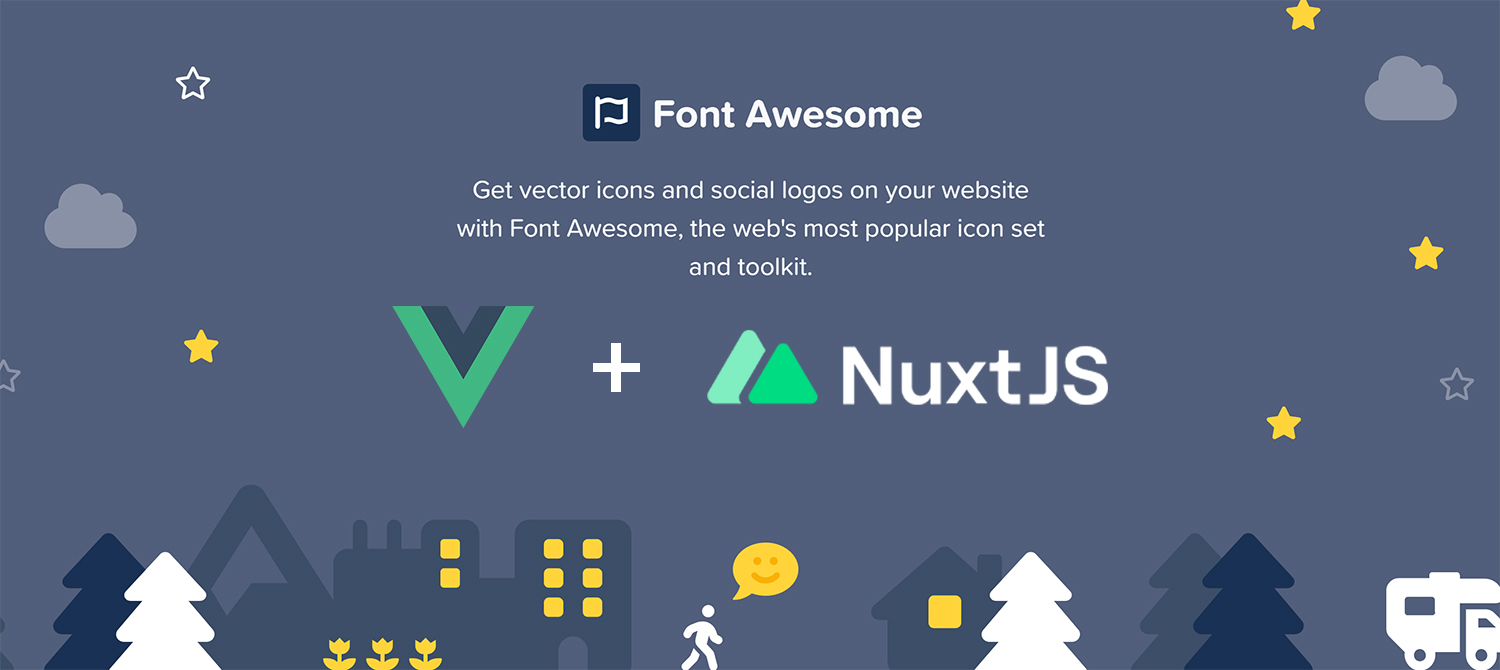 Setup font awesome in Vue and NuxtJS